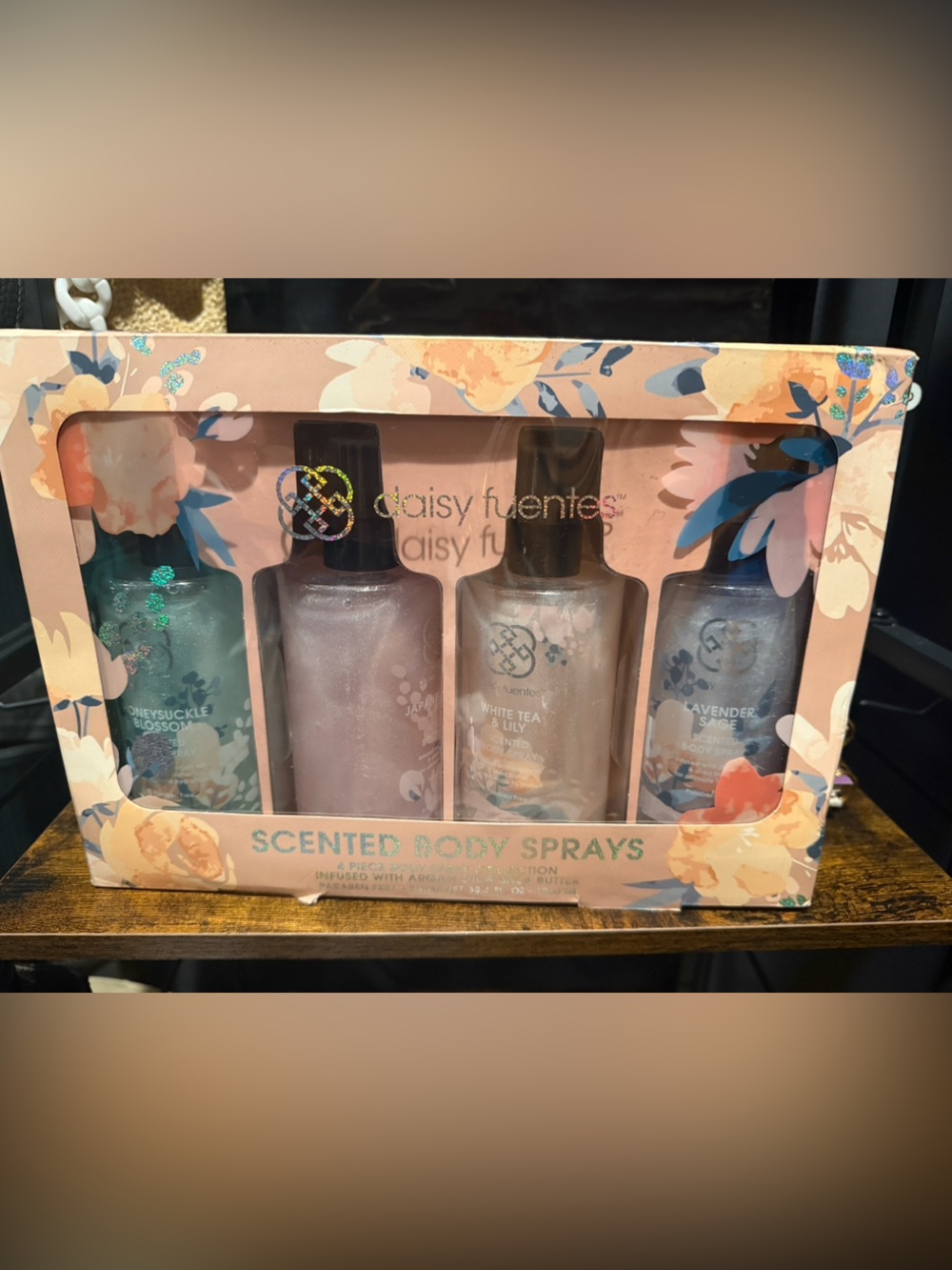 Daisy Fuentes Pink, Teal & Purple Scented Body Spray Gift Set